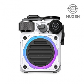 (MUZEN) 뮤젠 사이버큐브 스탠다드 휴대용 LED 블루투스 스피커 (화이트)