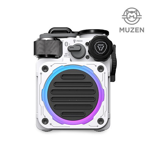 뮤젠(MUZEN) 뮤젠 사이버큐브 스탠다드 휴대용 LED 블루투스 스피커 (화이트)
