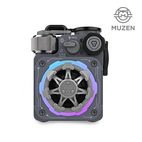 뮤젠(MUZEN) 뮤젠 사이버큐브 프리미엄 휴대용 LED 블루투스 스피커 (그레이)