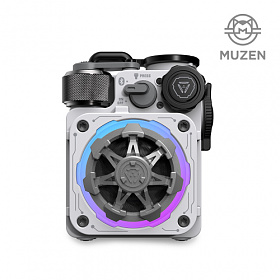 뮤젠(MUZEN) 뮤젠 사이버큐브 프리미엄 휴대용 LED 블루투스 스피커 (화이트)