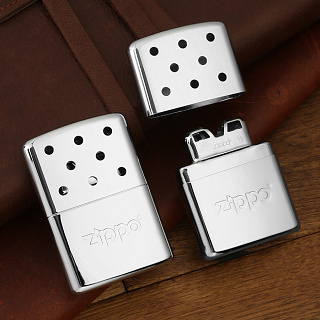 지포(Zippo) 지포 핸드워머 포켓 미니 손난로 크롬