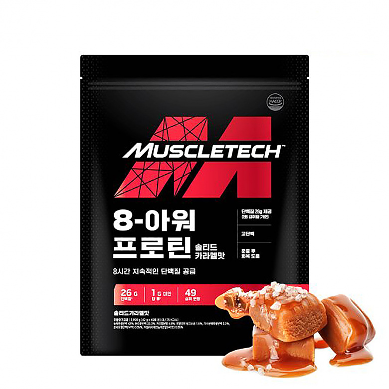 머슬텍(Muscletech) 머슬텍 8-아워 프로틴 솔티드카라멜맛