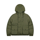 그롭스 나일론 스목 패딩 파카 (카키)
