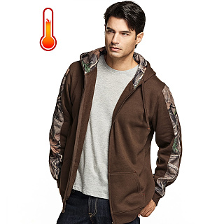 씨큐알(CQR) CQR 기모 방한 후드집업 자수프린팅 CQ-HOZ330