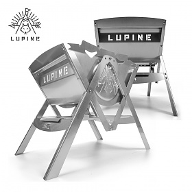 () 루핀 캠핑 접이식 화로대 에어-S + 전용 테이블 사은품 석쇠증정 캠핑 야외 훈제 바베큐 숯불 꼬치구이 그릴