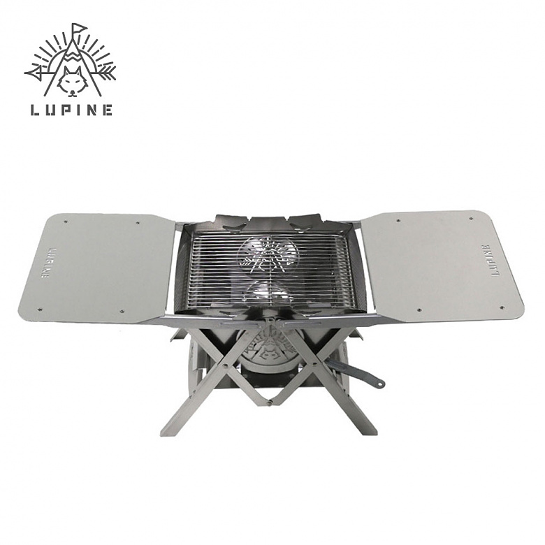 () 루핀 캠핑 접이식 화로대 에어-S + 전용 테이블 사은품 석쇠증정 캠핑 야외 훈제 바베큐 숯불 꼬치구이 그릴