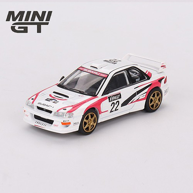 미니지티(MiniGT) 미니GT 1/64 스바루 임프레자 WRC98 1999 레이싱 (화이트)