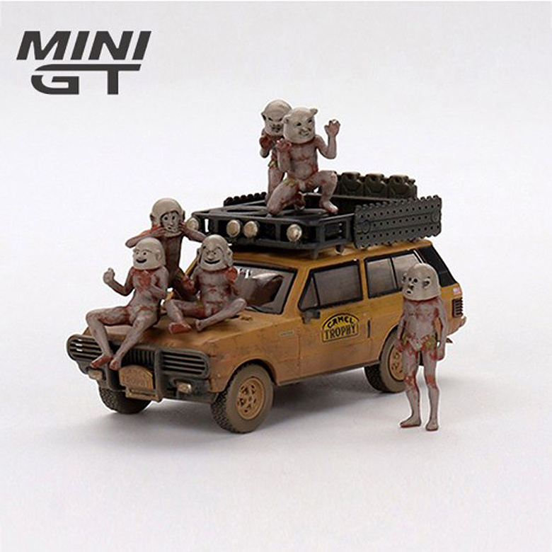 미니지티(MiniGT) 미니GT 1/64 레인지 로버 1982 피규어세트 (브라운)