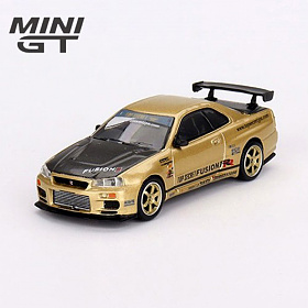 미니지티(MiniGT) 미니GT 1/64 닛산 스카이라인 GT-R 탑 시크릿 (골드)