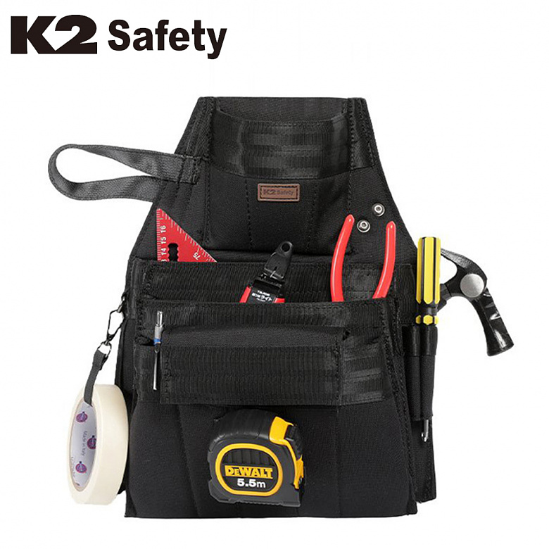 K2세이프티(K2SAFETY) K2 공구 파우치 대형 11구 공구파우치 (블랙)