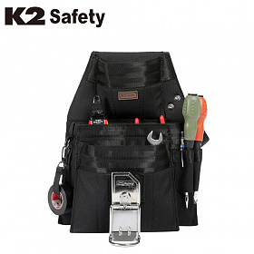 K2세이프티(K2SAFETY) K2 공구 파우치 대형 10구 공구파우치 (블랙)