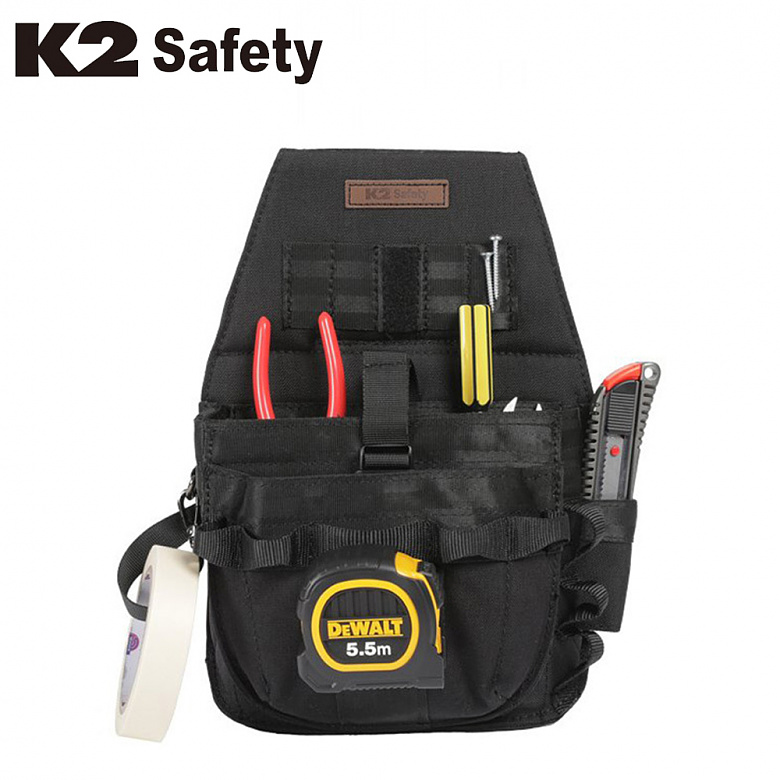 K2세이프티(K2SAFETY) K2 공구 파우치 대형 18구 공구파우치 (블랙)