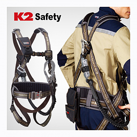 K2세이프티(K2SAFETY) K2 전체식 안전벨트 A/L 안전대 안전그네 (브라운)