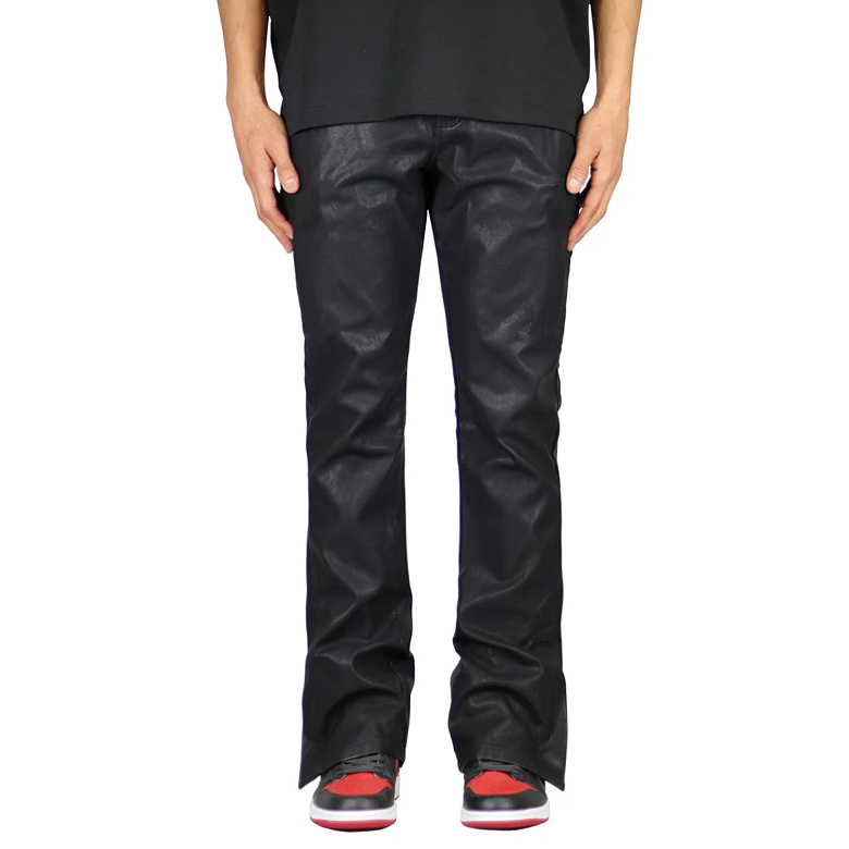 하이퍼데님(HYPERDENIM) 하이퍼데님 레더 플레어 팬츠