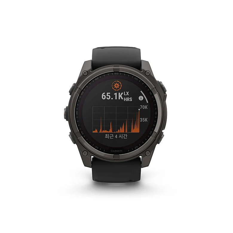 가민(GARMIN) 가민 피닉스 8 51mm GPS 프리미엄 태양광 충전 아웃도어 스마트워치 (카본 그레이)