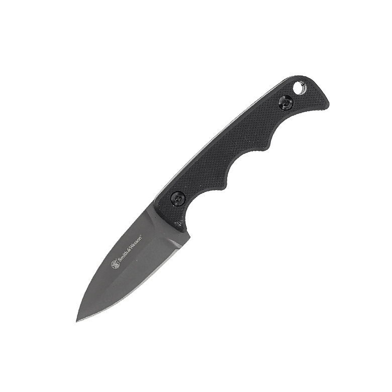 스미스앤웨슨(Smith&Wesson) 스미스앤웨슨 스피어 포인트 넥 나이프 (블랙)