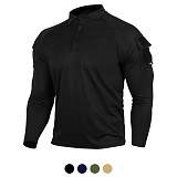 밀리브로 아머 전술 긴팔 카라 티셔츠