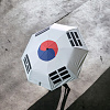 크로반 UV암막 태극기 우양산 KR15