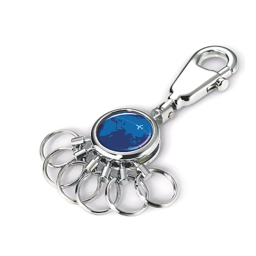 트로이카(TROIKA) 트로이카 카라비너 메탈 블루 6 RING 키링