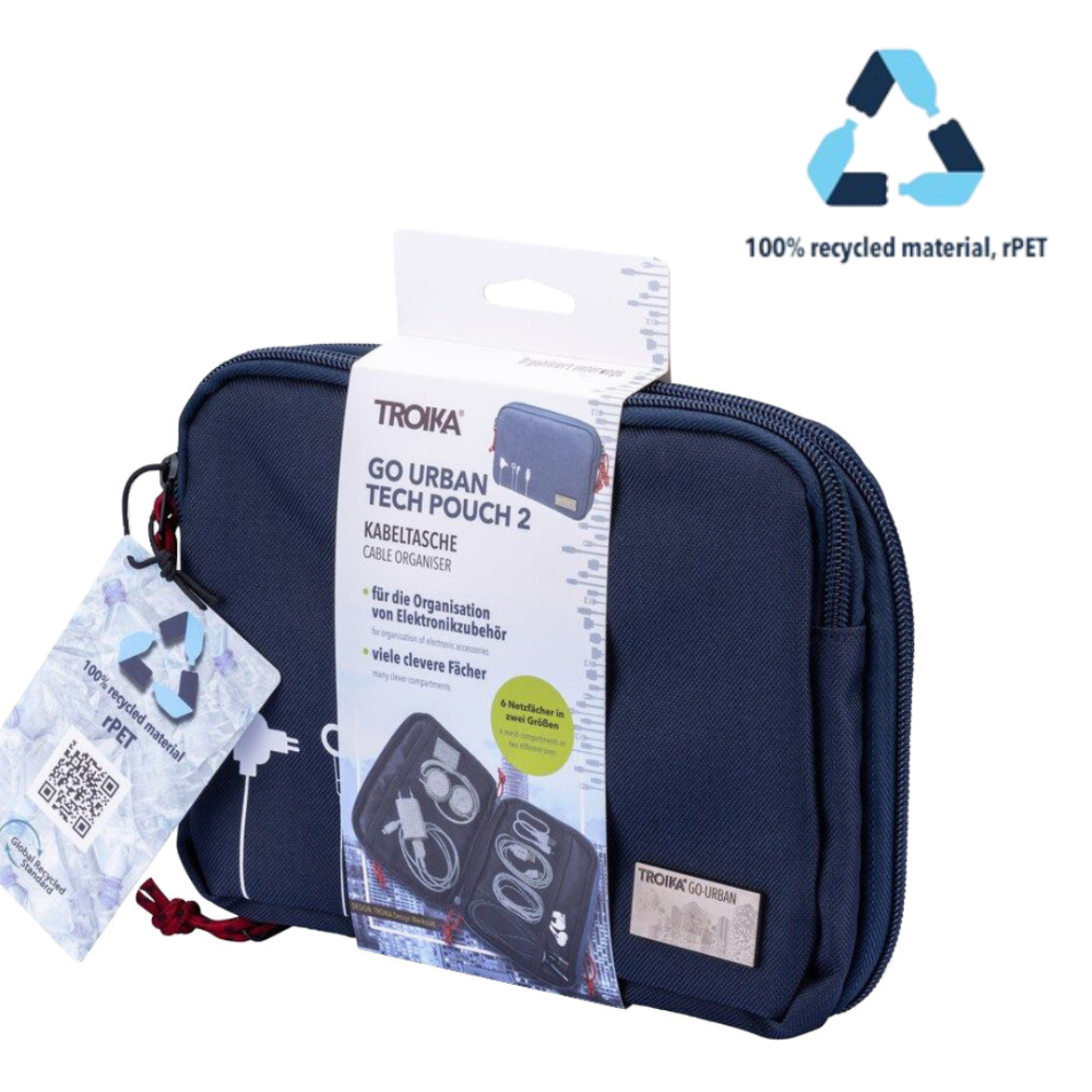 트로이카(TROIKA) 트로이카 GO URBAN TECH POUCH 2 파우치 (블루) BGO44/DB
