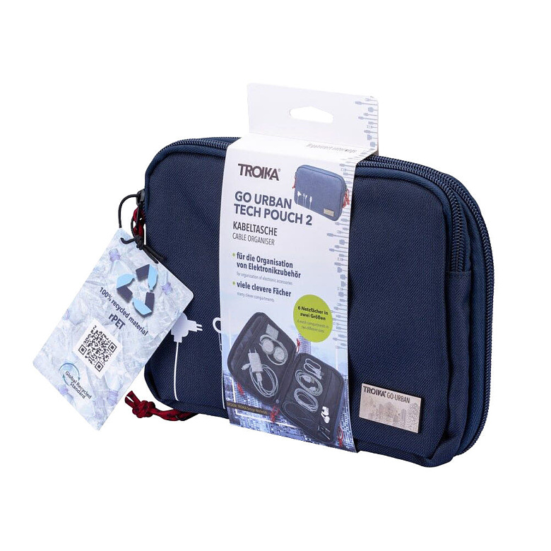 트로이카(TROIKA) 트로이카 GO URBAN TECH POUCH 2 파우치 (블루) BGO44/DB