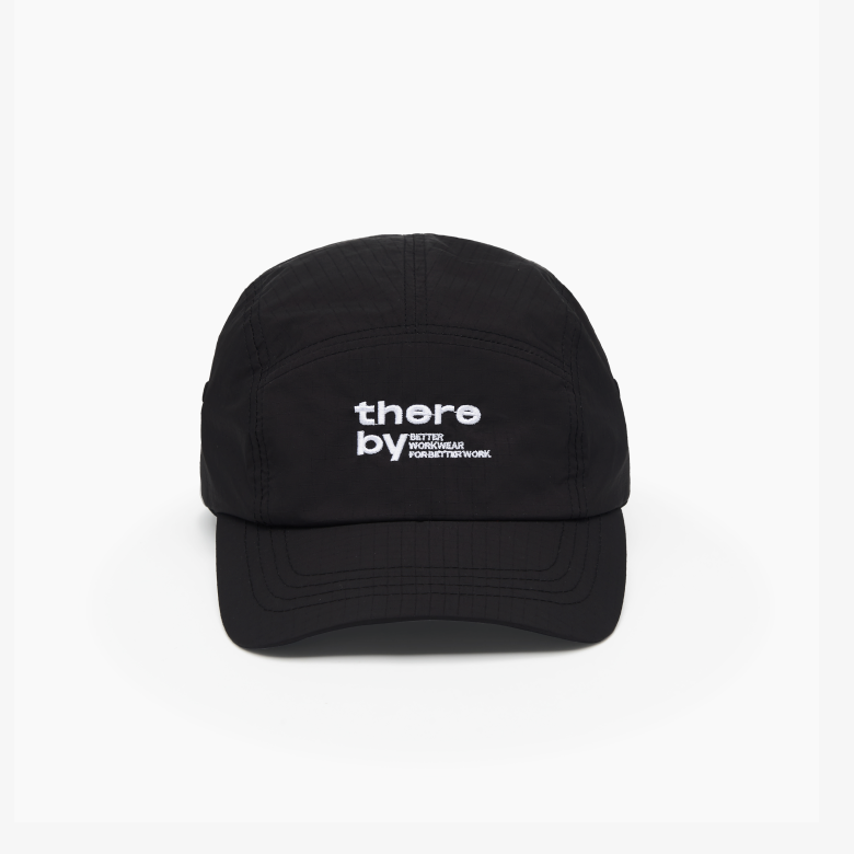 데어바이(THEREBY) 데어바이 립스탑 나일론 방수 캠프캡 (Black)