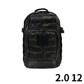 511 택티컬(511 Tactical) 5.11 택티컬 러쉬 12 2.0 백팩 (블랙 멀티캠)
