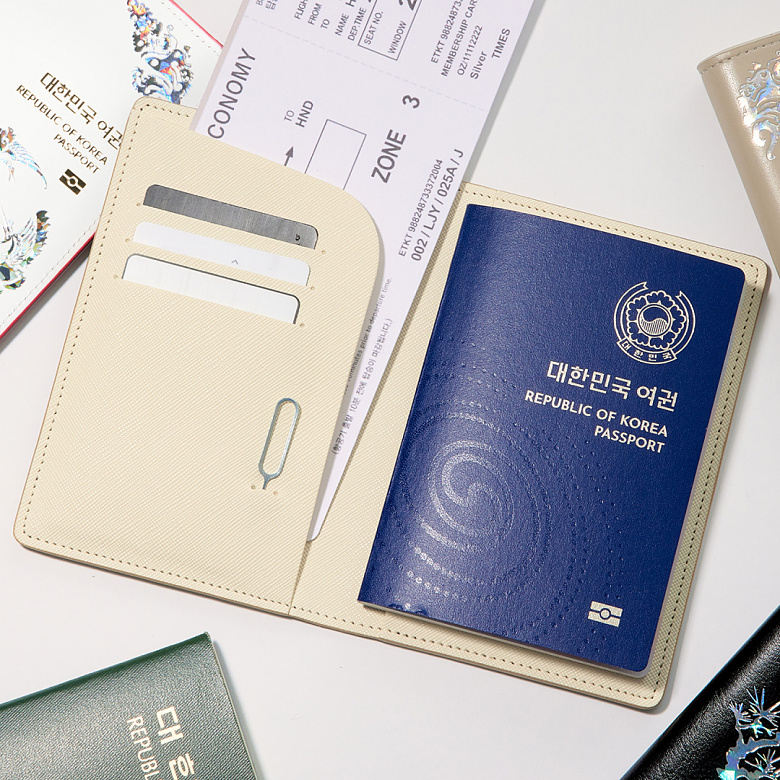 한소품(Hansopum) 한소품 자개 여권케이스 <학>