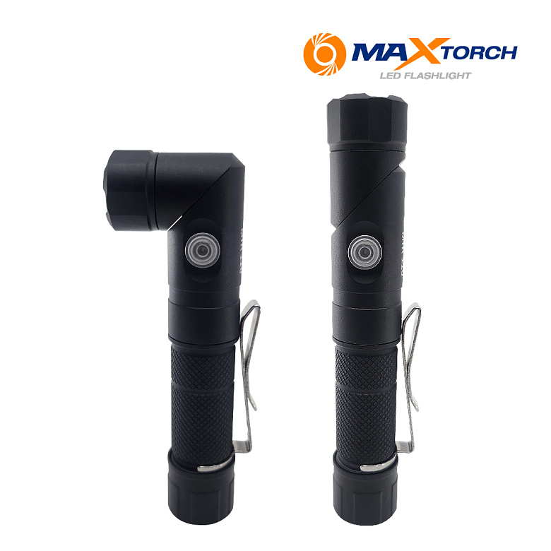 맥스토치(MaxTorch) 맥스토치 MTR 110 충전식 ㄱ자 초미니 휴대용 LED 후레쉬