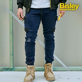 비즐리(Bisley) 비즐리 플렉스 앤 무브 스트레치 데님 카고 팬츠