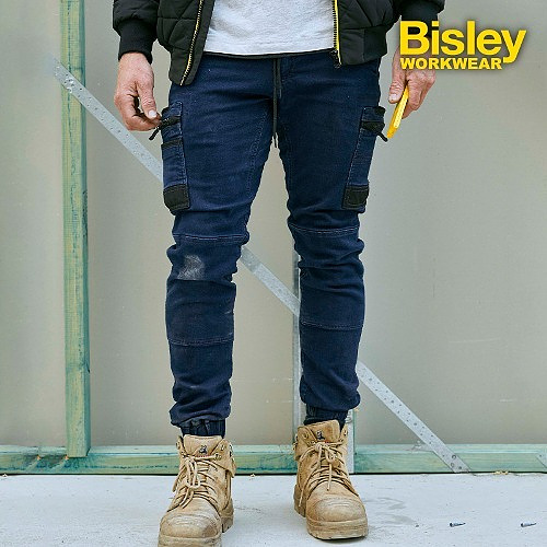 비즐리(Bisley) 비즐리 플렉스 앤 무브 스트레치 데님 카고 팬츠