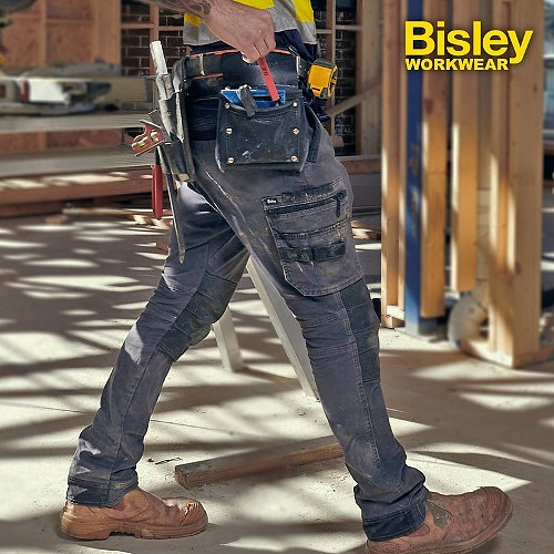 비즐리(Bisley) 비즐리 플렉스 앤 무브 스트레치 유틸리티 짚 카고 팬츠