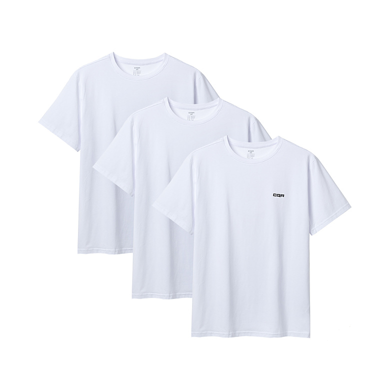 씨큐알(CQR) CQR 데일리 플렉스코튼 스몰로고 티셔츠 [3PACK]