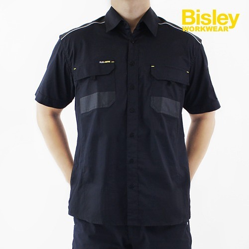 비즐리(Bisley) 비즐리 플렉스 앤 무브 메커니컬 스트레치 반팔셔츠