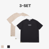 [3PACK] 데어바이 B1 무시접 기능성 로고 반팔 티셔츠