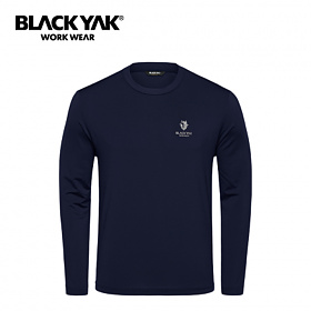 블랙야크(BLACKYAK) 블랙야크 여름 쿨링 긴팔 S-라운드티셔츠2(네이비)