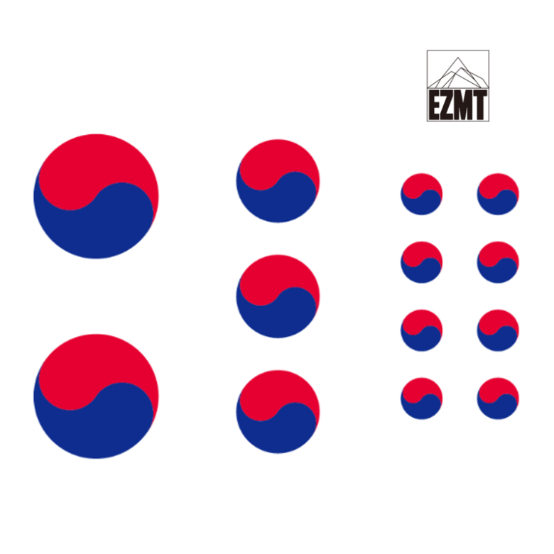 이지엠티(EZMT) EZMT DIY 태극 문양 열전사지 (3가지 사이즈)