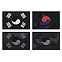 쿠닌 블랙 멀티카모 태극기 패치 와펜