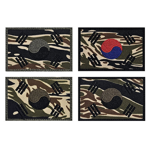 쿠닌(QOONIN) 쿠닌 타이거 스트라이프 태극기 패치 와펜