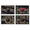 쿠닌 탄 타이거 스트라이프 태극기 패치 와펜