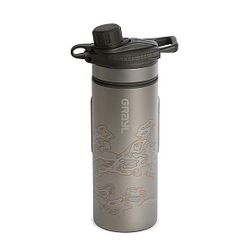 그레일(GRAYL) 그레일 휴대용 정수 물병 지오프레스 710ml 티타늄