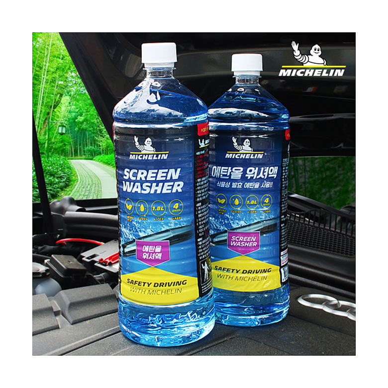 미쉐린(MICHELIN) 미쉐린 차량용 에탄올 워셔액 1.8L 4개입