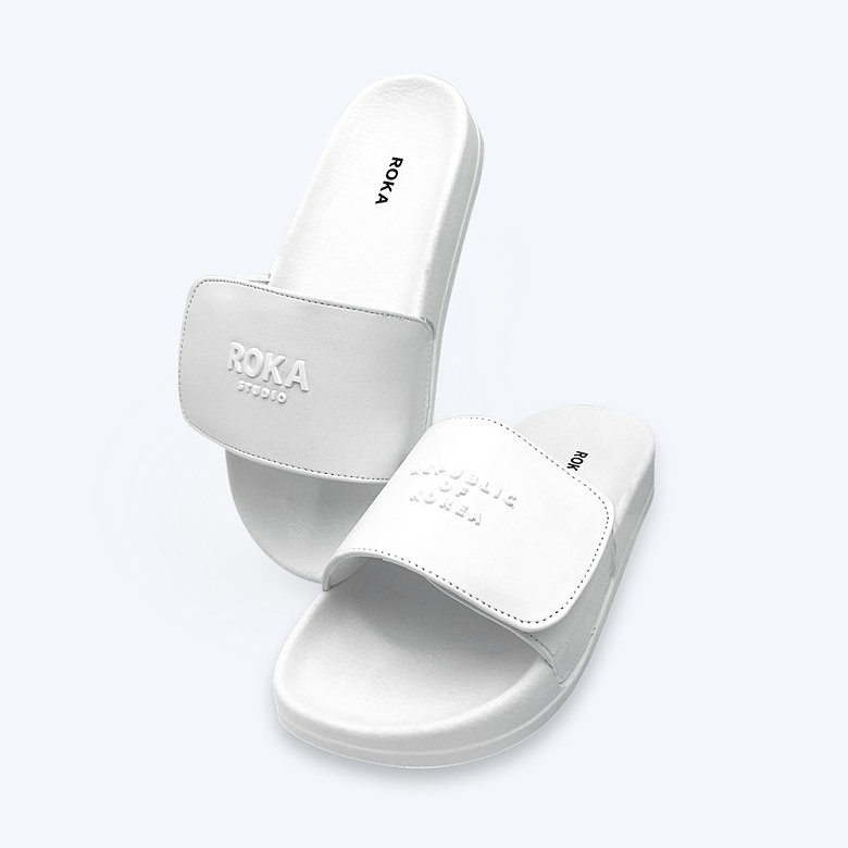 군화와고무신(gunhwawa gomusin) 군화와고무신 로카 퓨어 벨크로 슬리퍼 (2COLOR)
