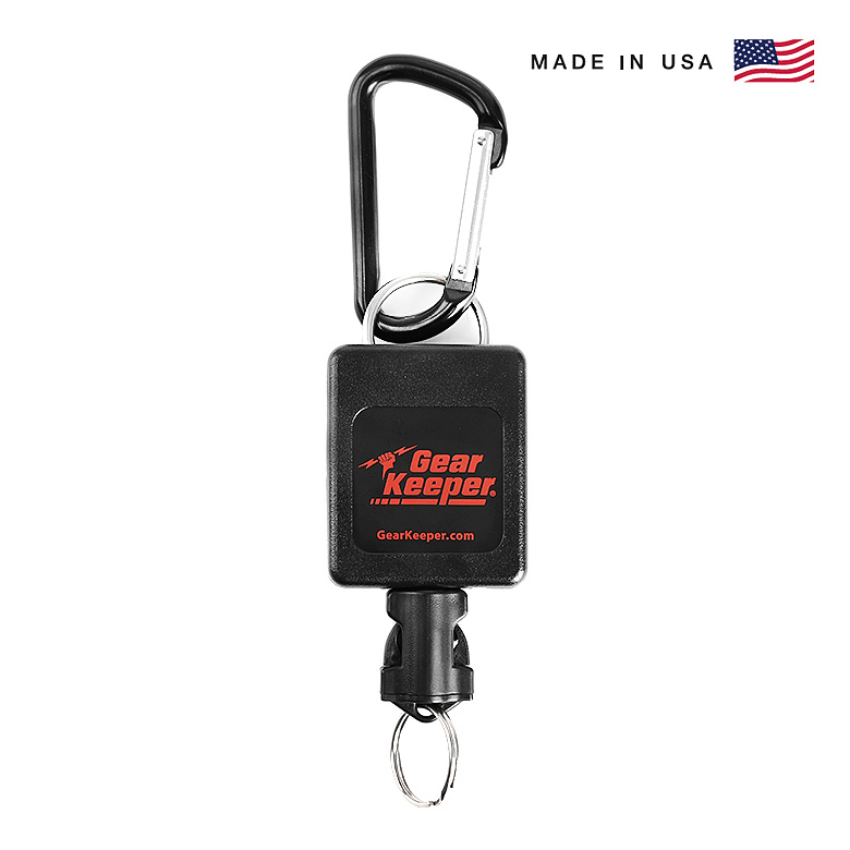 기어키퍼(Gear Keeper) 기어키퍼 소방용 라지 플래시라이트 리트랙터 카라비너형 (블랙)