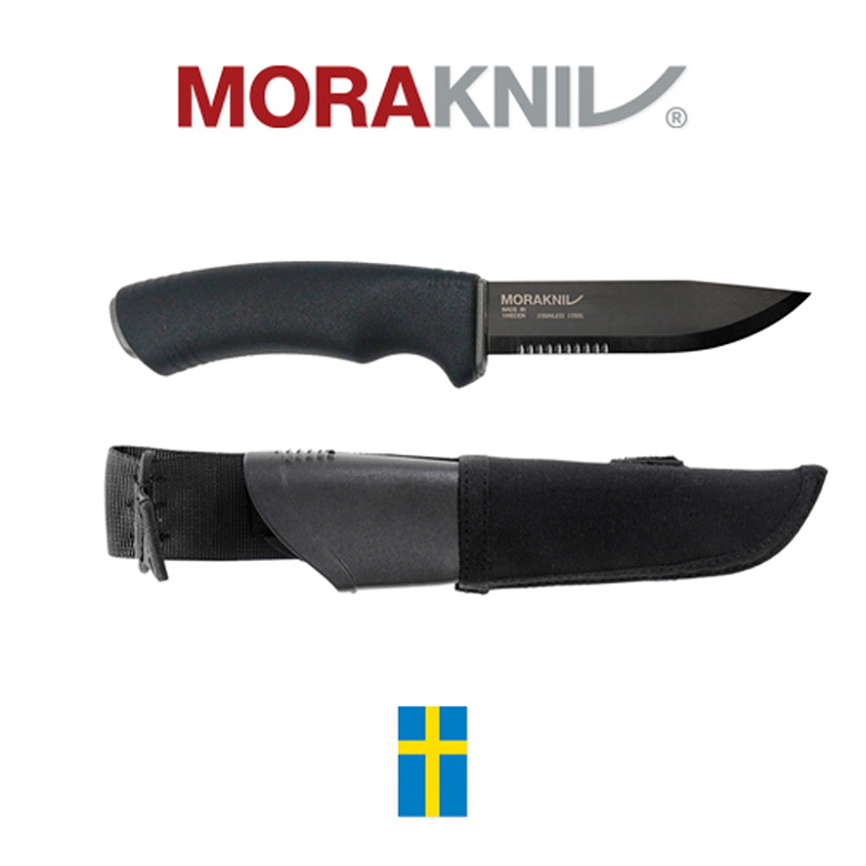 모라 나이프(Morakniv) 모라나이프 부시크래프트 서바이벌 블랙 카본