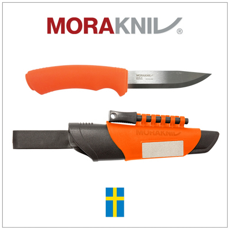 모라 나이프(Morakniv) 모라나이프 부시크래프트 (서바이벌 오렌지)