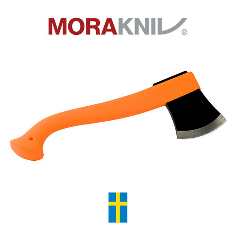 모라 나이프(Morakniv) 모라나이프  캠핑 도끼 (하이비스 오렌지)