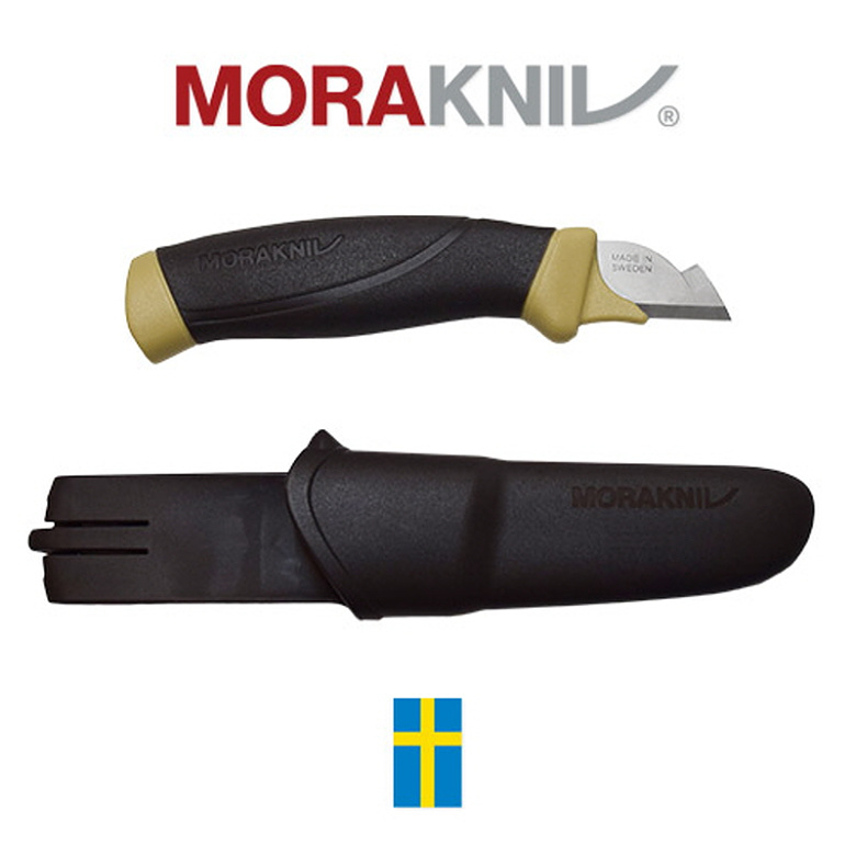 모라 나이프(Morakniv) 모라나이프 일렉트리션 옐로우 나이프 전기기사 작업용 칼