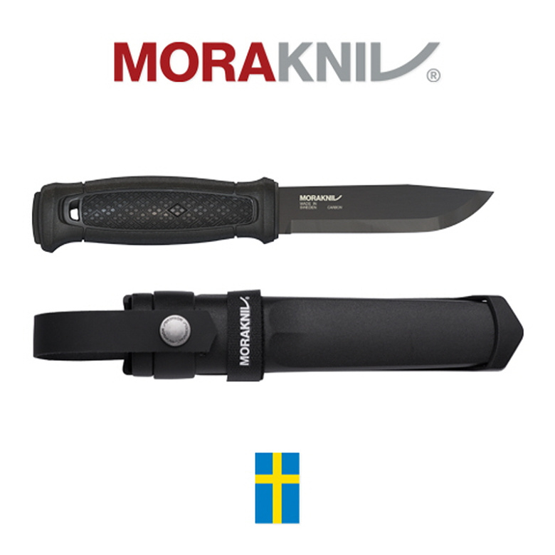 모라 나이프(Morakniv) 모라나이프 가버그 블랙 카본스틸 멀티마운트