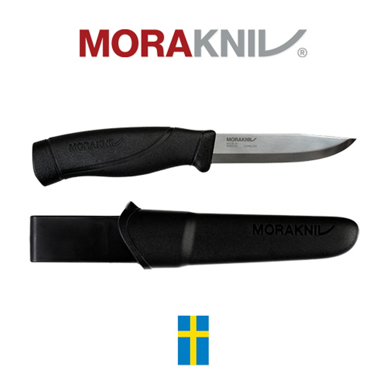 모라 나이프(Morakniv) 모라나이프 컴패니언 헤비 듀티 블랙 스테인레스 스틸